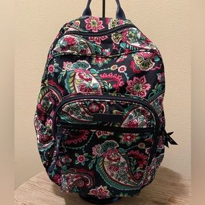 VERA BRADLEY WATERPROOF CAMPUS BACKPACK IN PETAL PAISLEY